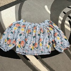 Floral off the shoulder